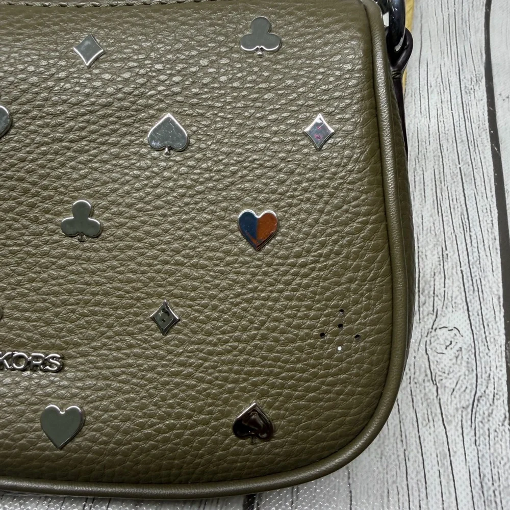 BRAND NEW Michael Kors Carmela Small Embellished Convertible Crossbody Bag
